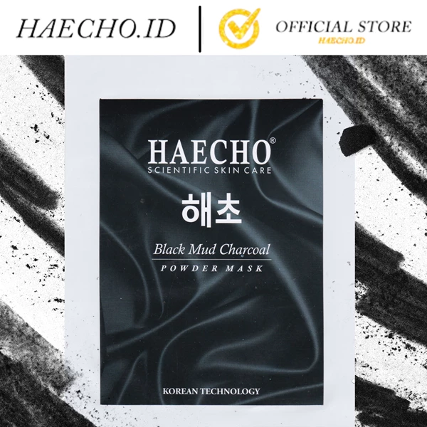 Haecho Black Mud Charcoal Bubuk Mask