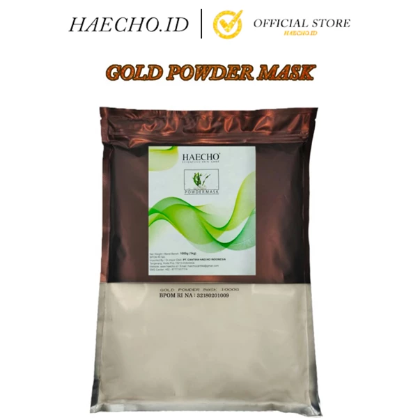 Masker Gold Bubuk  Haecho 1000 Gr