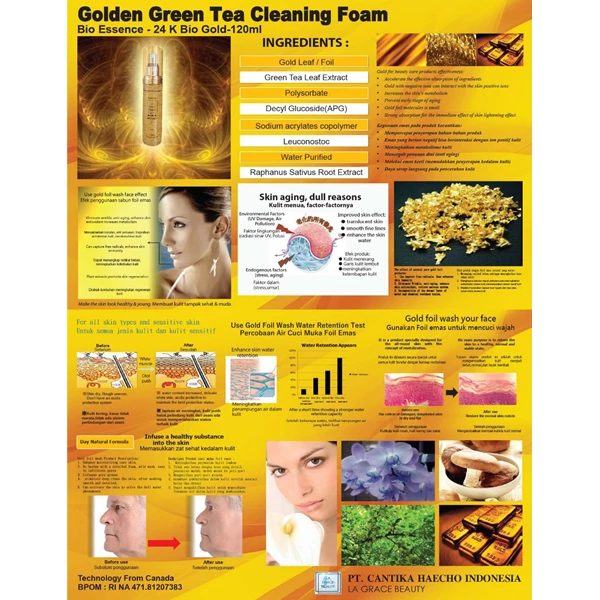GOLDEN GREEN TEA CLEANING FOAM