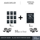 Black Mud Charcoal Bubuk Mask Peel Off - HAECHO (10pcs) 1