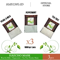 Peppermint  + Pearl & Milk + Tea Tree Powder Mask Peel Off 1 Kg - Haecho